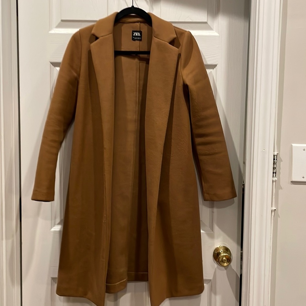 Zara Camel Colored Coat